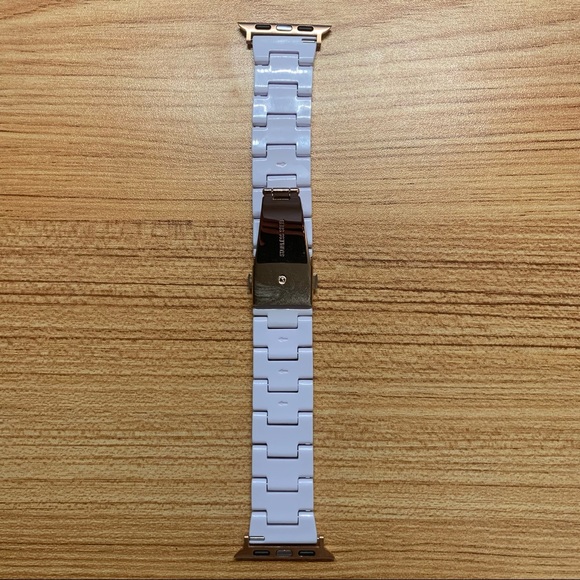 NEW Resin White Strap Band for Apple Watch - Picture 3 of 4